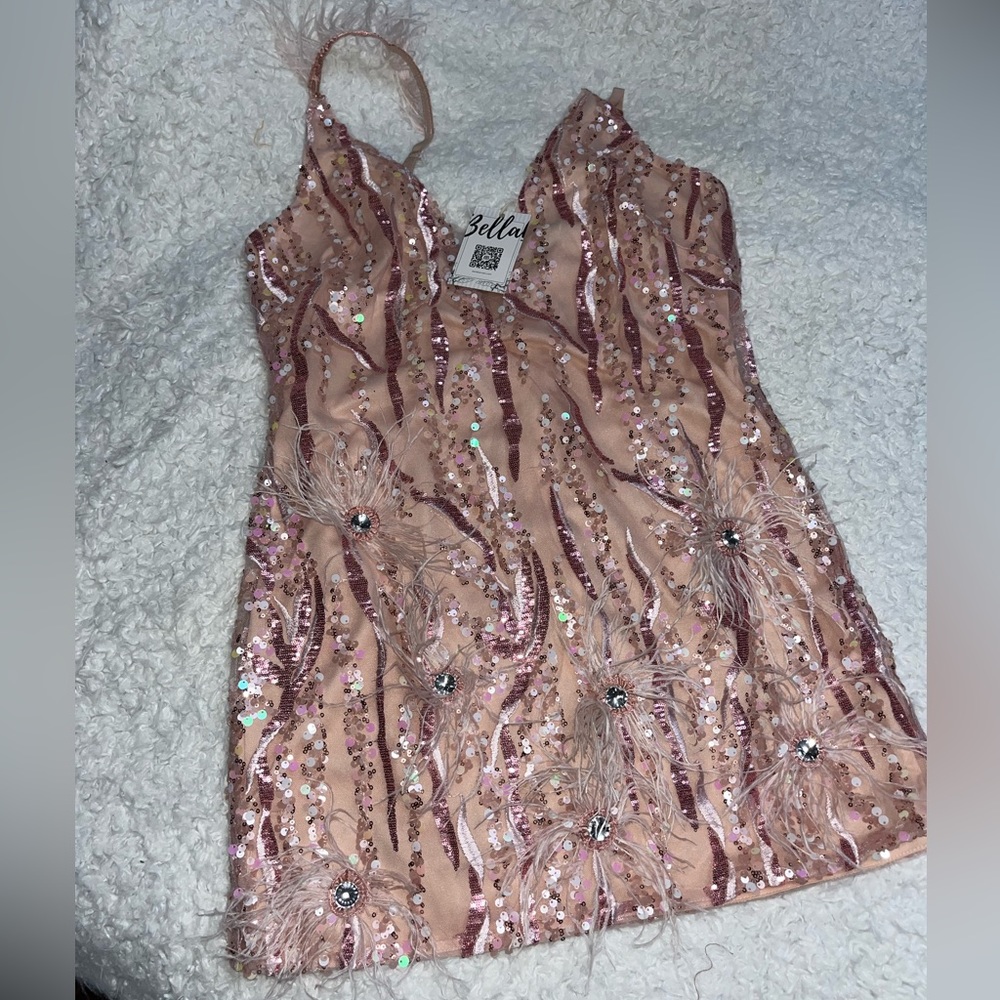 Bella Barnett “Klaudi Pink Mini Dress” 2